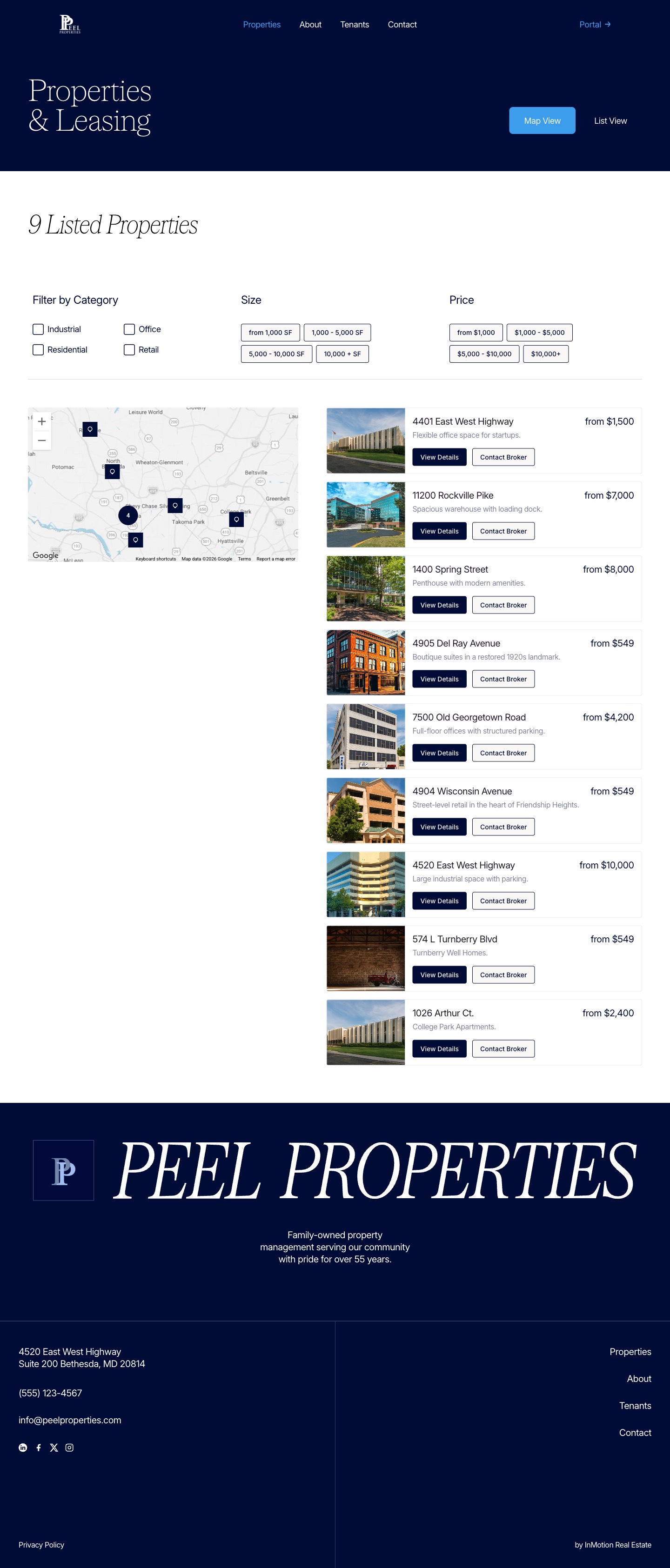 Peel Properties screenshot