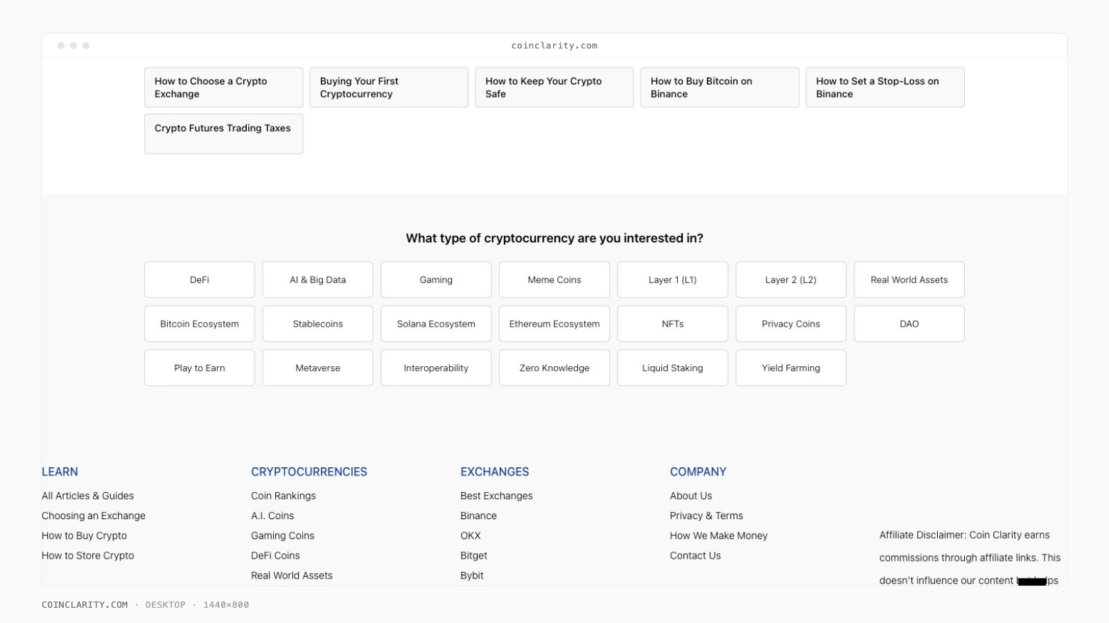 CoinClarity screenshot