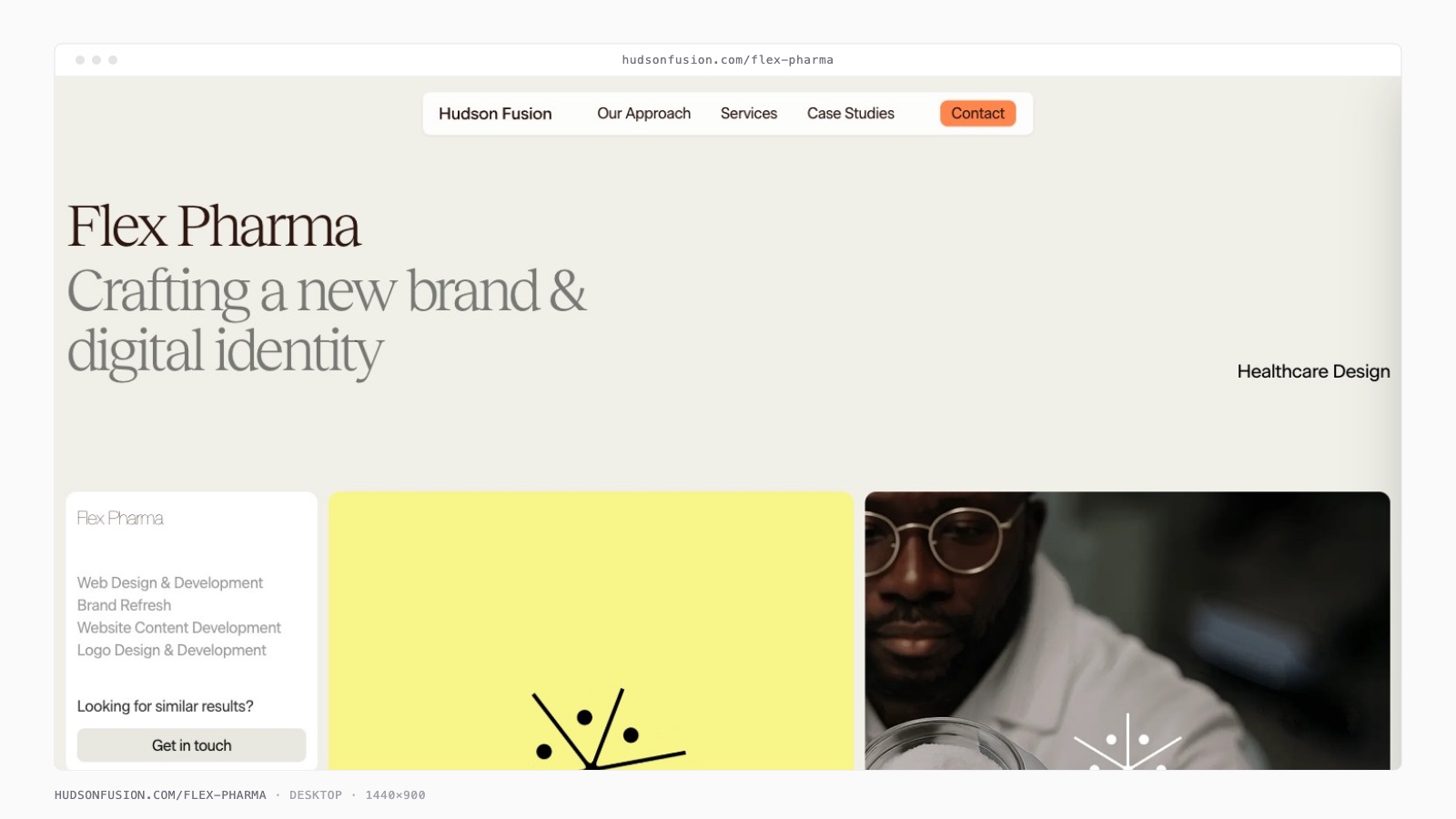 Flex Pharma Landing Page screenshot