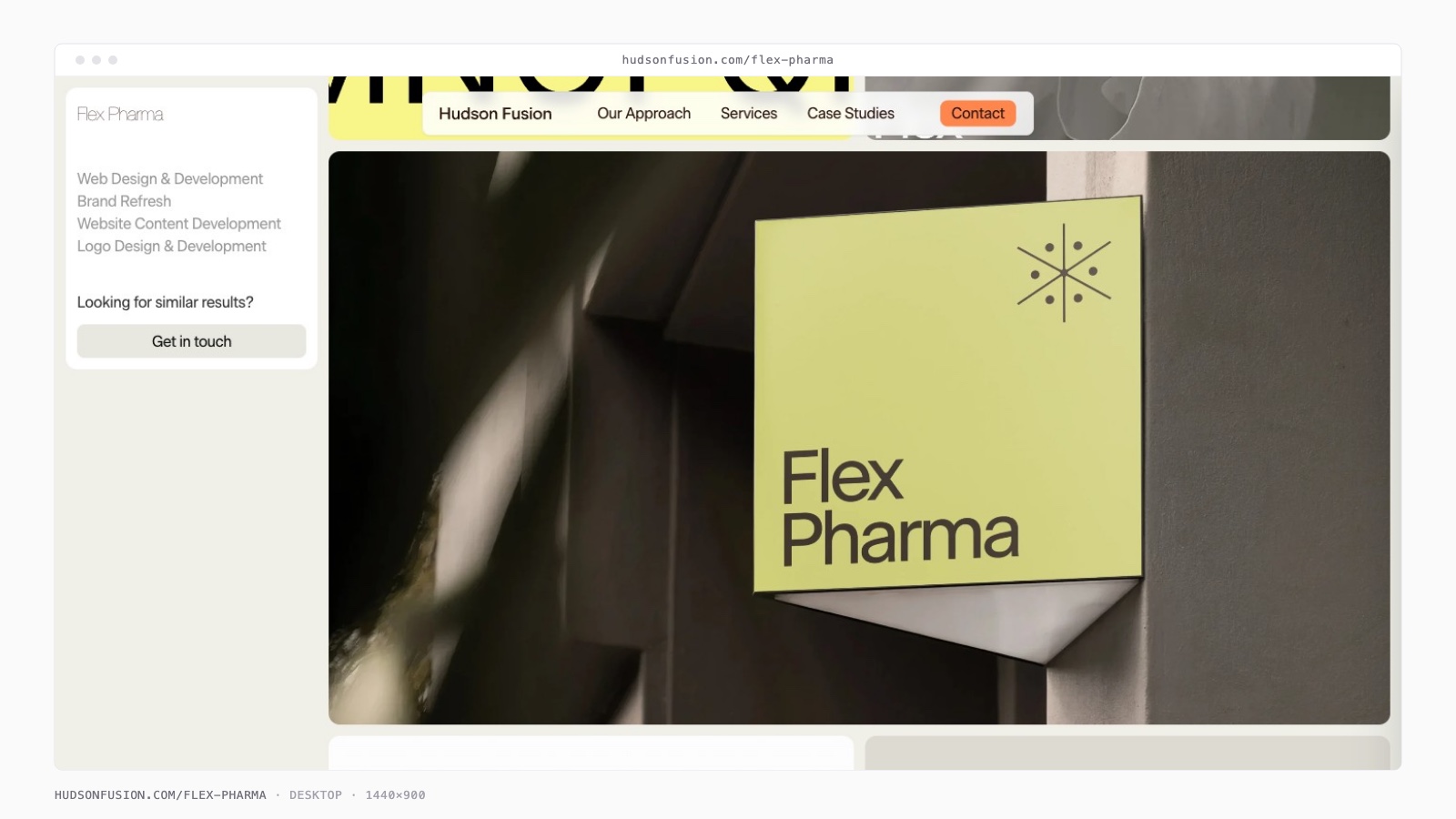 Flex Pharma Landing Page screenshot