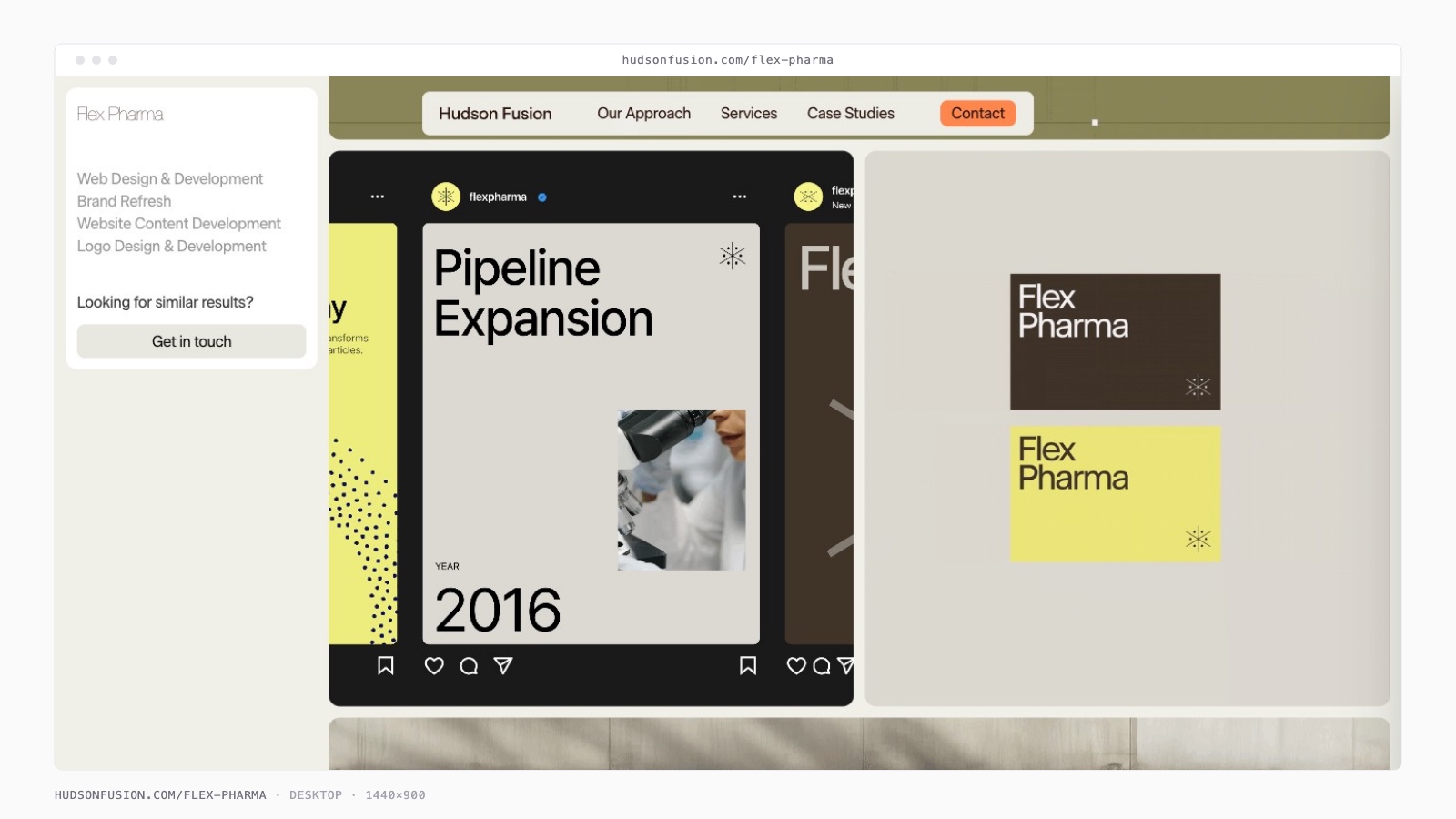 Flex Pharma Landing Page screenshot