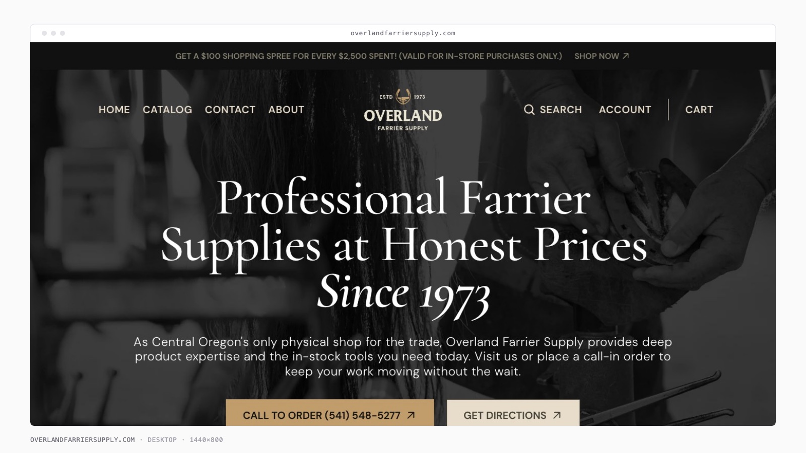 Overland Farrier Supply screenshot